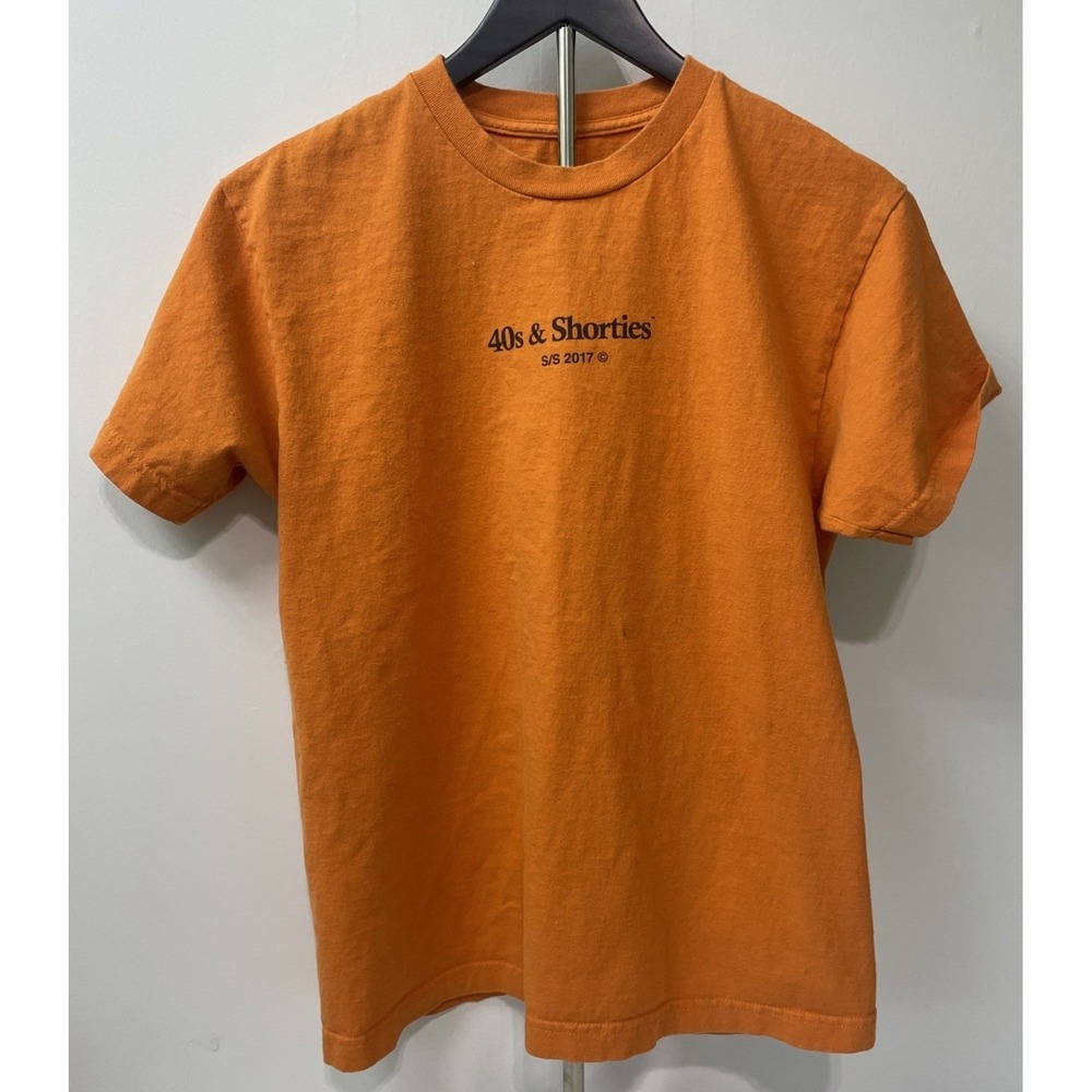 40s‎ & Shorties Graphic T-Shirt Mens Medium Orange Good S/S 2017 Logo Tee